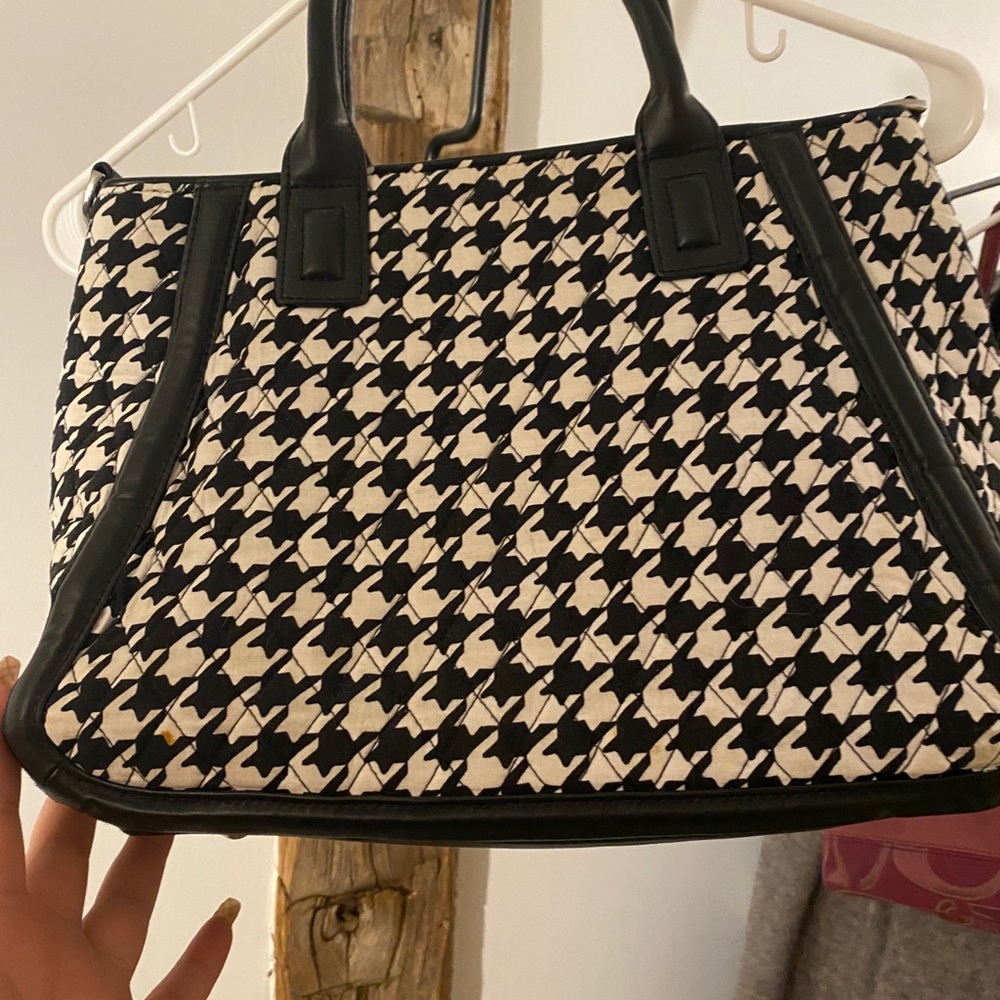 Vera Bradley white and black medium bag